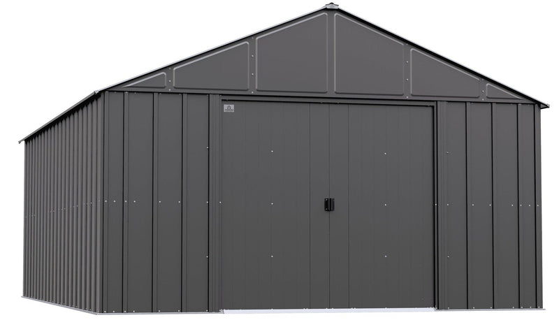 Arrow Classic 12x17-ft Charcoal Corrosion-Resistant Metal Shed I4