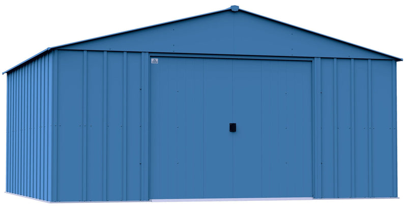 Arrow Classic 14x12-ft Blue Grey Corrosion-Resistant Steel Shed N7