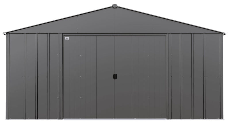 Arrow Classic 14x12-ft Charcoal Lockable Metal Shed H3