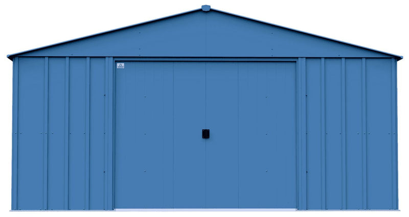 Arrow Classic 14x14-ft Blue Grey Corrosion-Resistant Steel Shed Q3