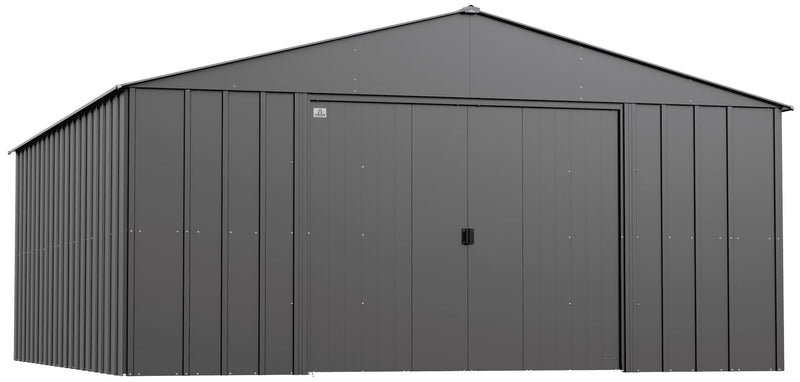 Arrow Classic 14x17-ft Charcoal Corrosion-Resistant Steel Shed B9