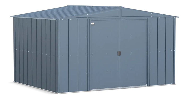 Arrow Classic Galvanized Steel Storage Shed, Blue Grey, 10-ft x 8-ft H0