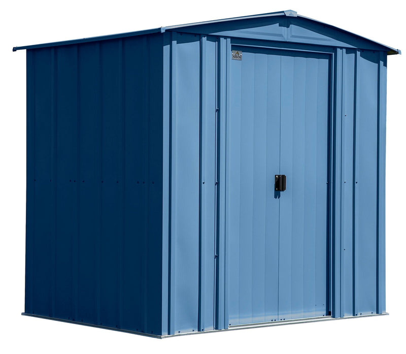 Arrow Classic Galvanized Steel Storage Shed, Blue Grey, 6-ft x 5-ft D5