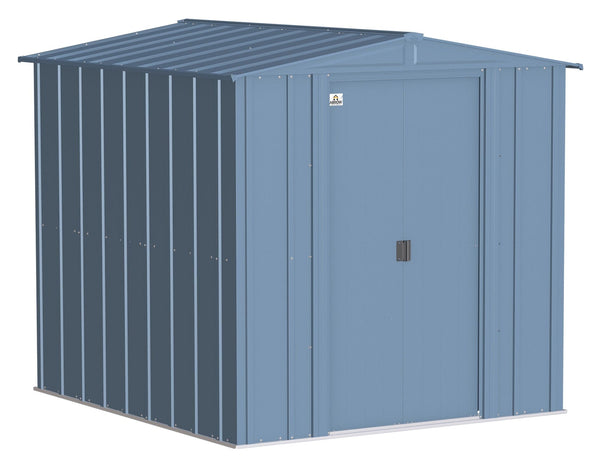 Arrow Classic Galvanized Steel Storage Shed, Blue Grey, 6-ft x 7-ft Z5
