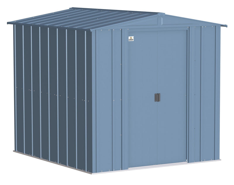 Arrow Classic Galvanized Steel Storage Shed, Blue Grey, 6-ft x 7-ft Z5
