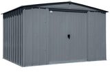 Arrow Classic Galvanized Steel Storage Shed, Charcoal, 10-ft x 8-ft