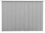 Arrow Classic Galvanized Steel Storage Shed, Flute Grey, 10-ft x 8-ft