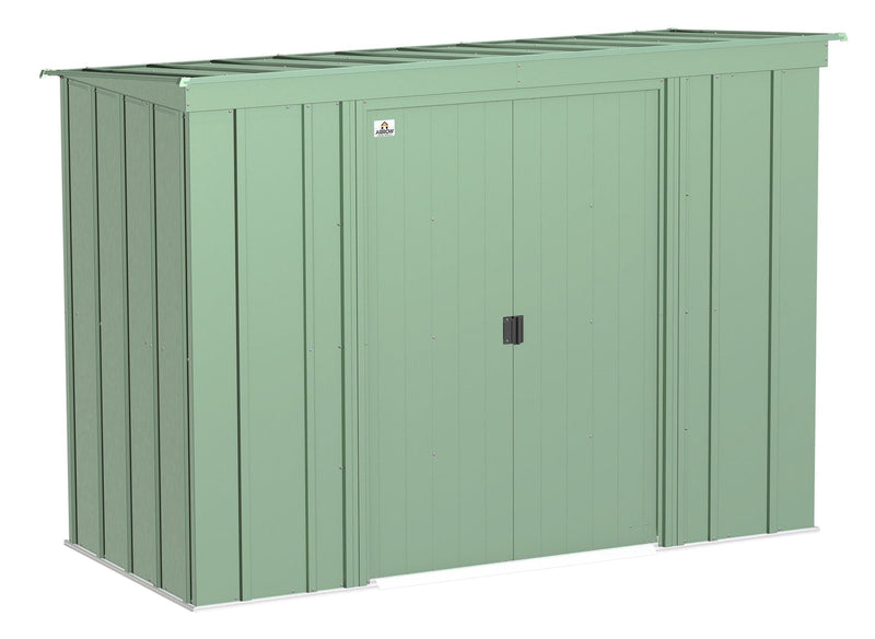 Arrow Classic Galvanized Steel Storage Shed, Sage Green, 8-ft x 4-ft W3