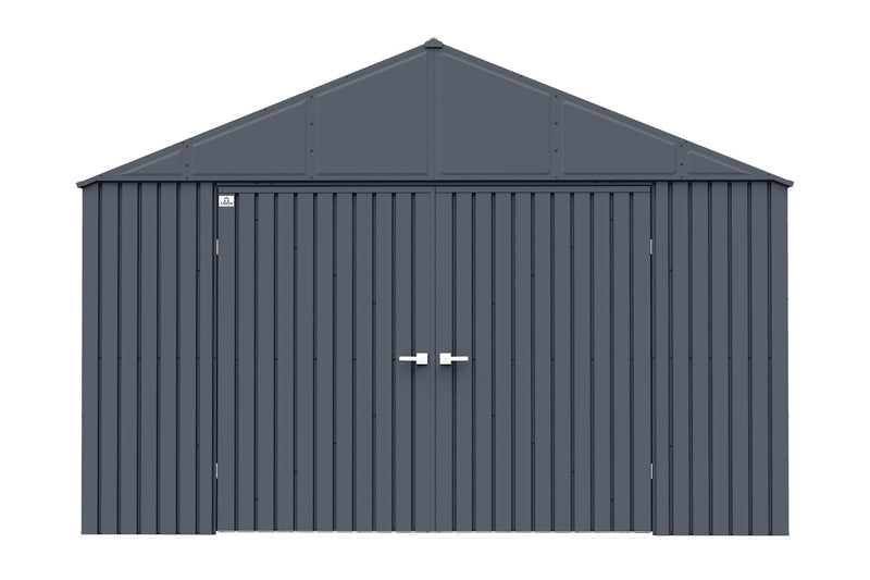 Arrow Elite 12x16-ft Anthracite Corrosion-Resistant Steel Storage Shed Z0