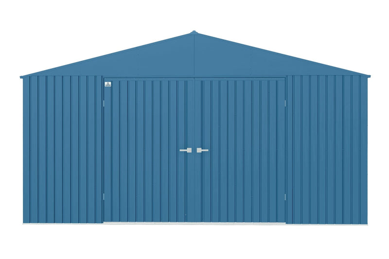 Arrow Elite 14x12-ft Blue Grey Corrosion-Resistant Steel Shed V4