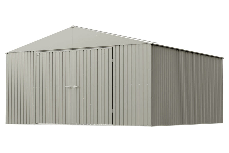 Arrow Elite 14x14-ft Cool Grey Corrosion-Resistant Steel Storage Shed P5