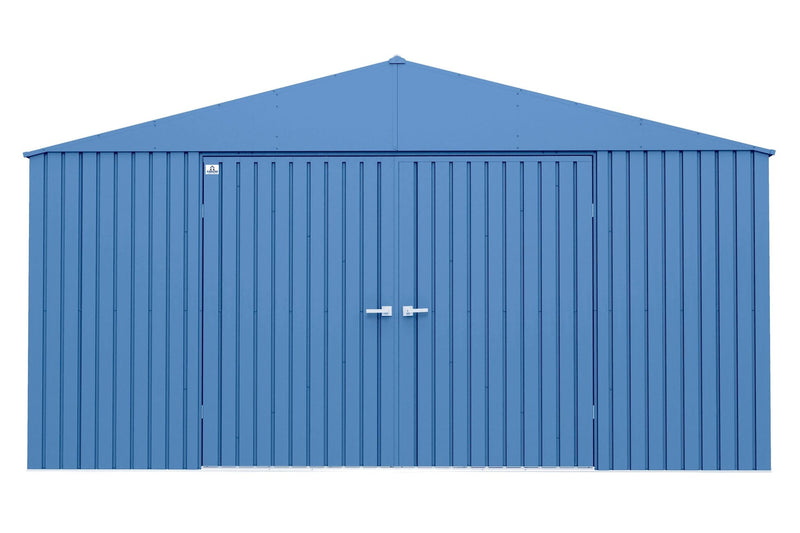 Arrow Elite 14x14-ft Corrosion-Resistant Blue Grey Steel Shed F7