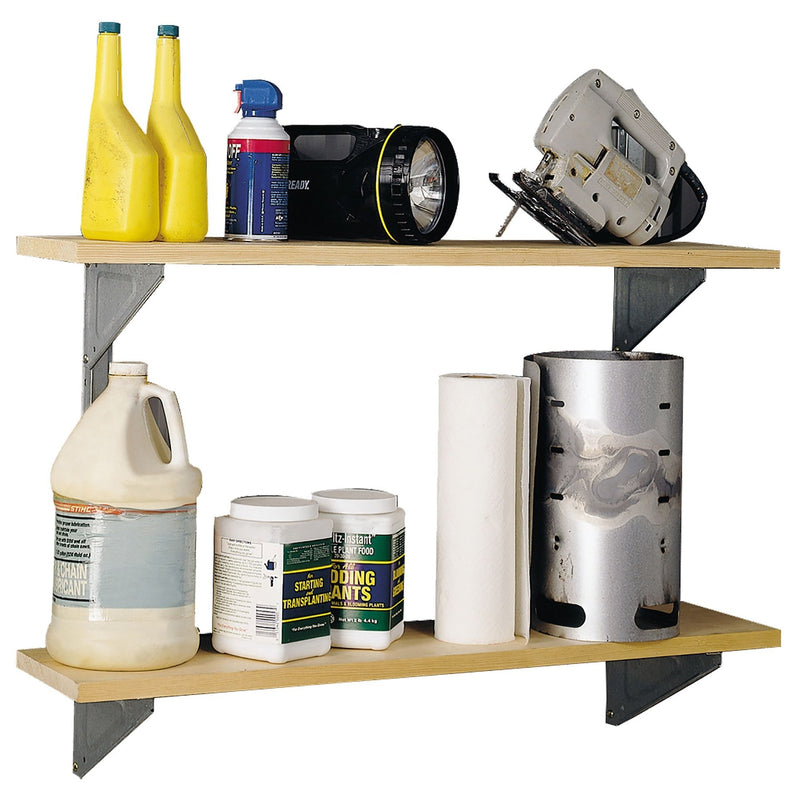 Arrow Galvanized Steel Shelf Kit with Hanger and Brackets W6