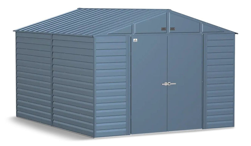 Arrow Select Galvanized Steel Storage Shed, Blue Grey, 10-ft x 8-ft K5