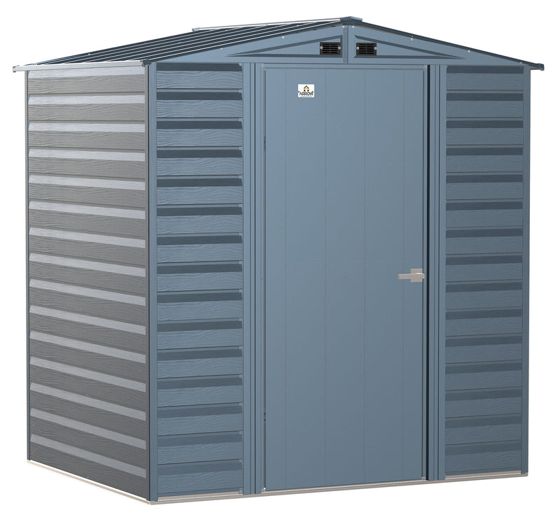 Arrow Select Galvanized Steel Storage Shed, Blue Grey, 6-ft x 5-ft N7