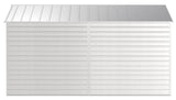 Arrow Select Galvanized Steel Storage Shed, Flute Grey, 10-ft x 14-ft