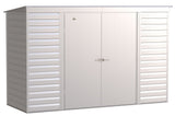 Arrow Select Galvanized Steel Storage Shed, Flute Grey, 10-ft x 4-ft