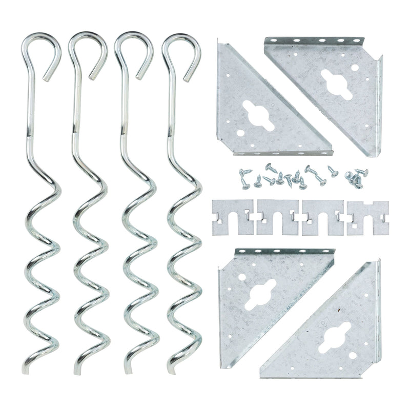 Arrow Steel Earth Anchor Kit with 15-in Corkscrews Y5