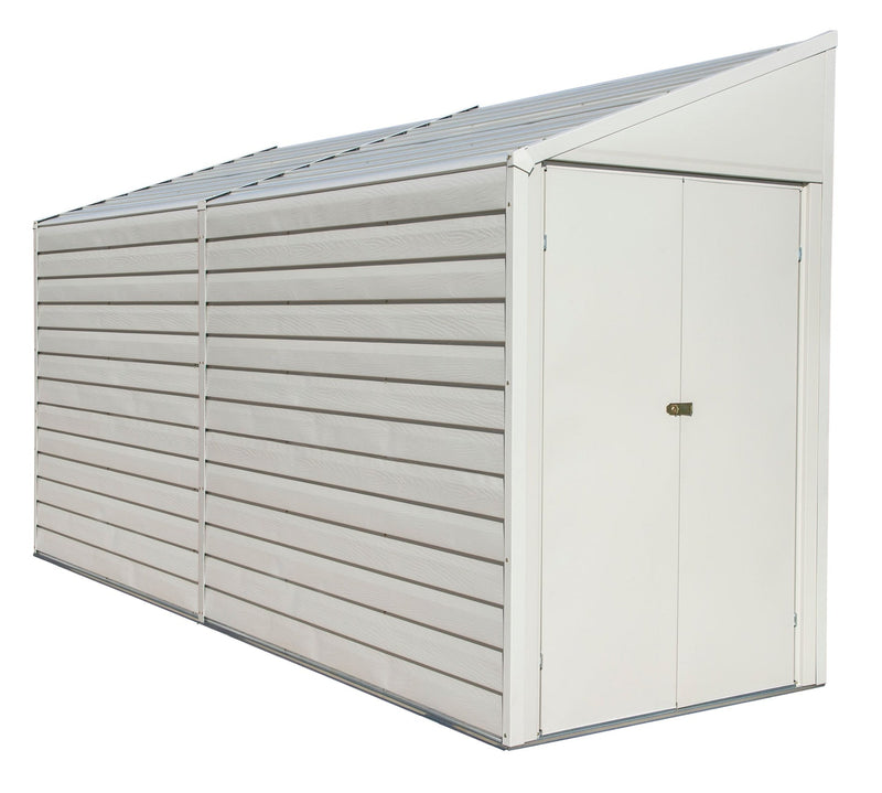 Arrow Yardsaver Electro Galvanized Steel Storage Shed, 4-ft x 10-ft T0