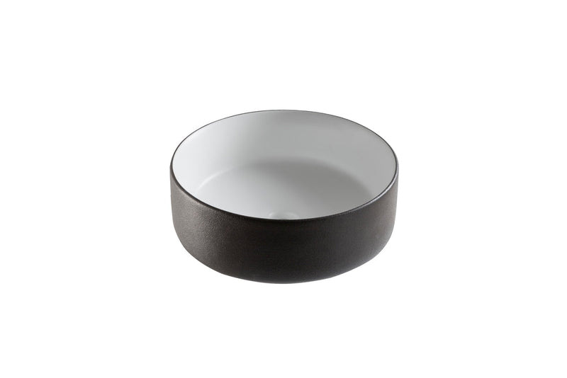 Arya Ceramic Vessel Bathroom Sink/Basin, Black R6