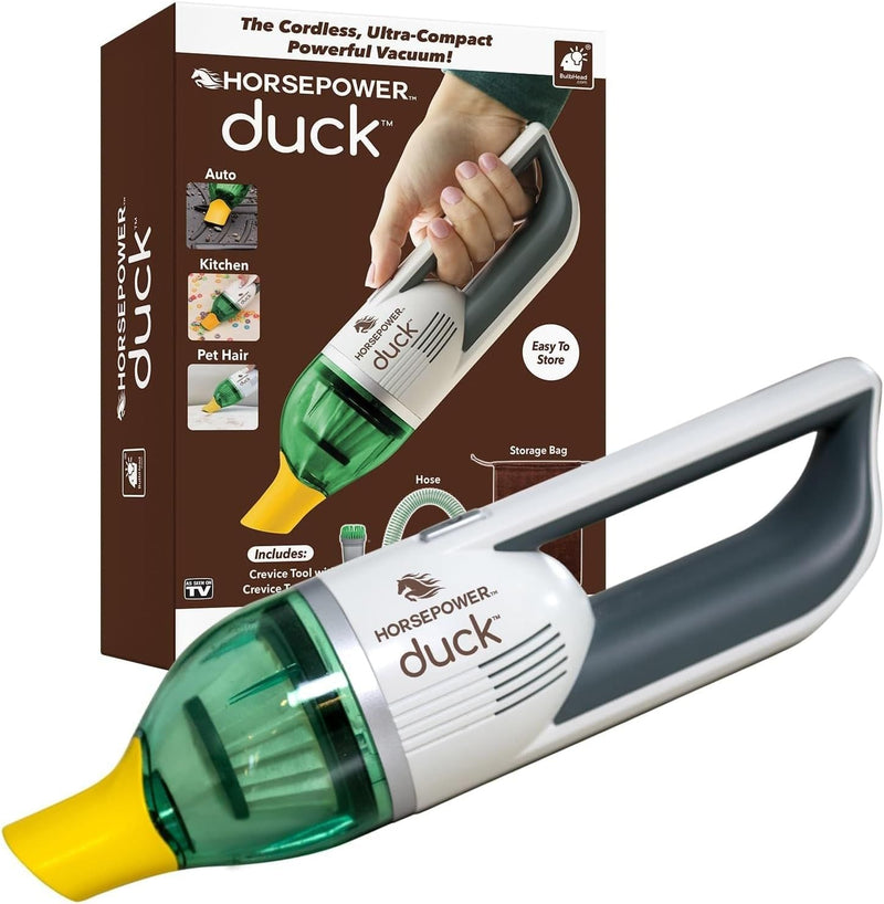 As Seen On TV Horsepower Duck Ultra-Compact Cordless Handheld Vacuum C6