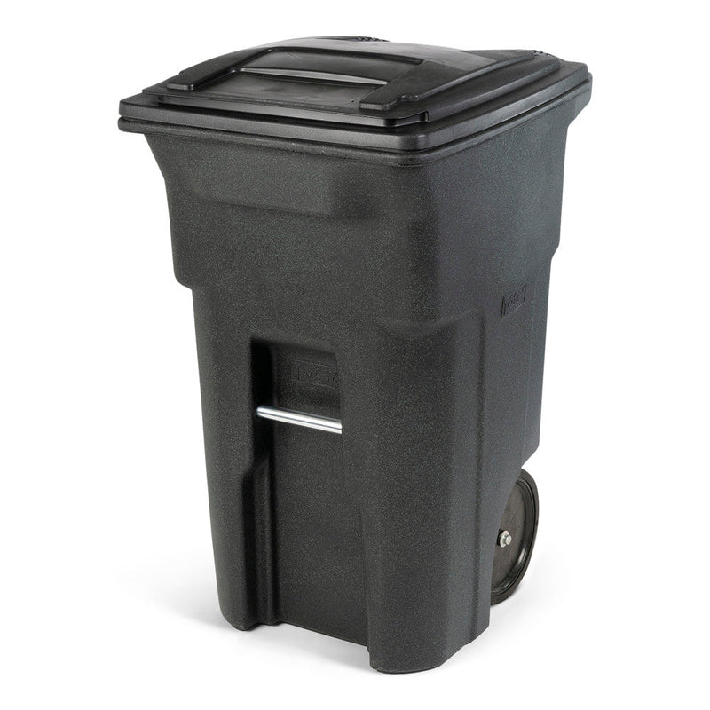 64-Gallon Greenstone Trash Can with Quiet Wheels and Lid A4