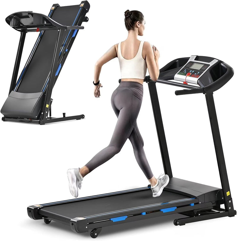 3.5HP Folding Treadmill with 15% Auto Incline 12 Preset Programs for Running Walking Exercise, 330LB Capacity, Double Running Board Shock... P2