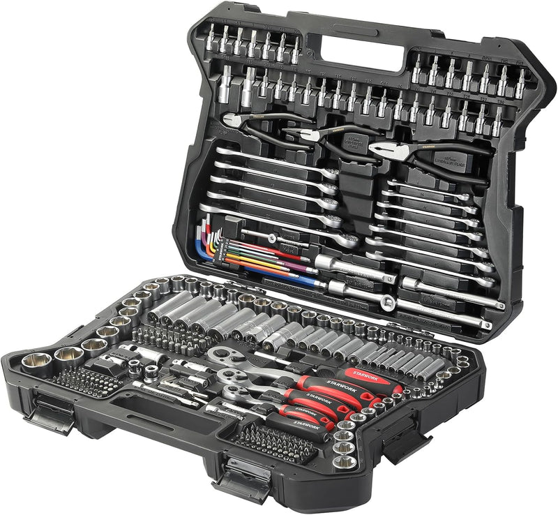 314-Piece Mechanics Tool Set and Socket Set, Professional Metric Set P1