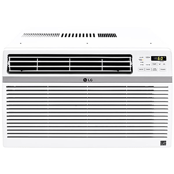 LG 8,000 BTU 340 Sq ft Window Air Conditioner with Remote Control, White, LW8016ER H4