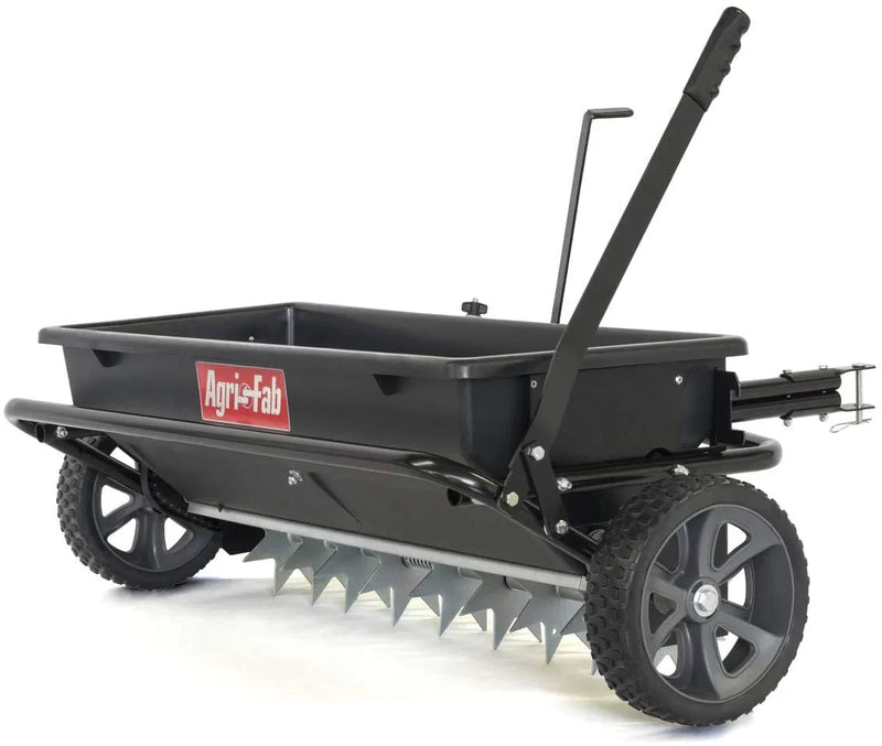 Agri-Fab 45-0543-AMZ 100 lb. Tow-Behind Lawn & Garden Spiker/Seeder/Drop Spreader for Seed,Fertilizer, Salt, Ice Melt; Designed to Pull Behind Lawn & Garden Tractors Z8