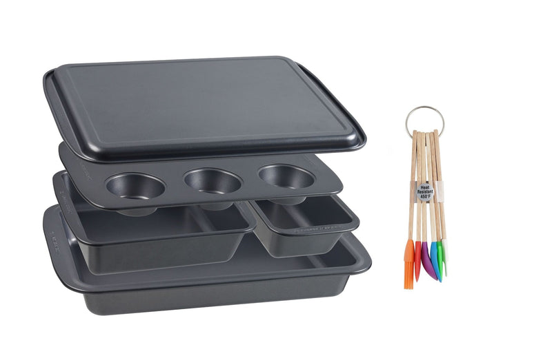 Bakers Secret 11 piece Carbon Steel Nesting Set + 6 Tools D6