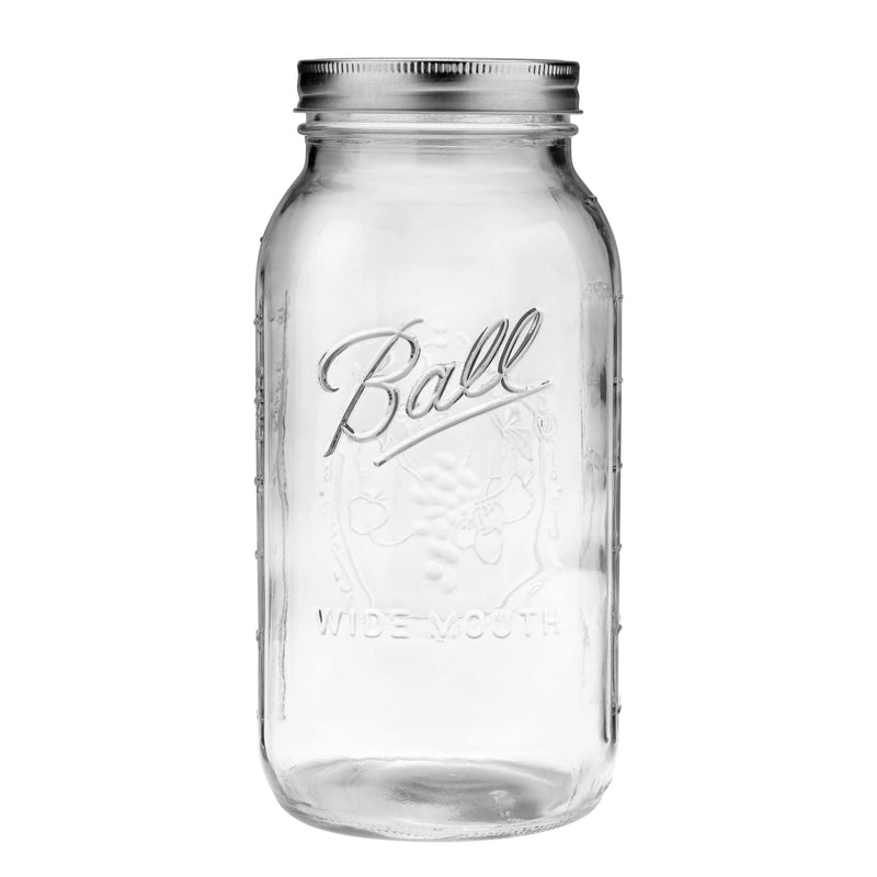 Ball Wide Mouth Half Gallon Glass Mason Jar, 64-oz/1.89-L, 6-pk T0