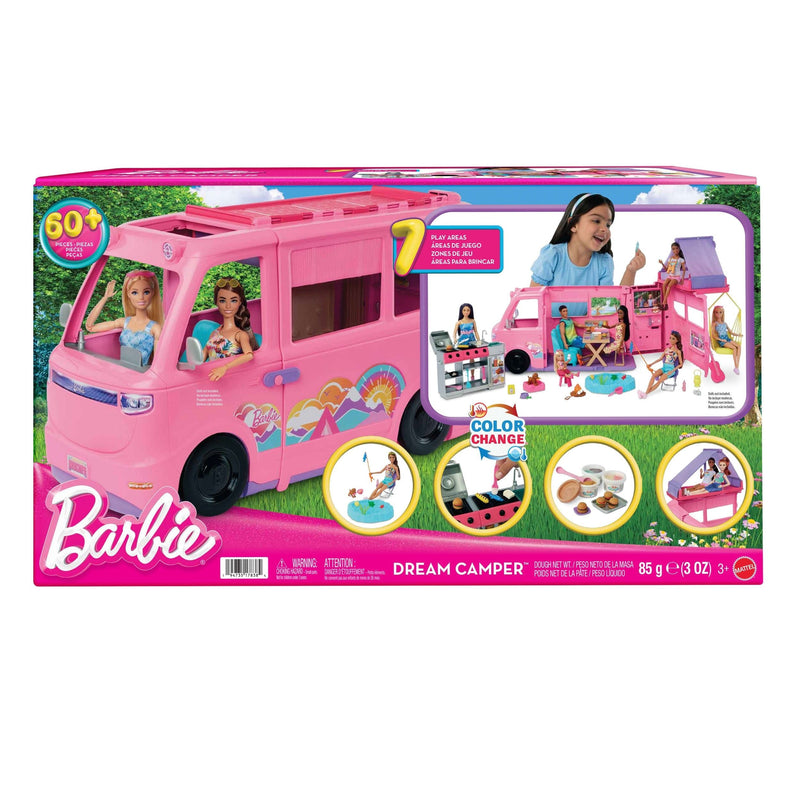 Barbie Dream Camper Toy Vehicle Playset with 60+ Accessories X0