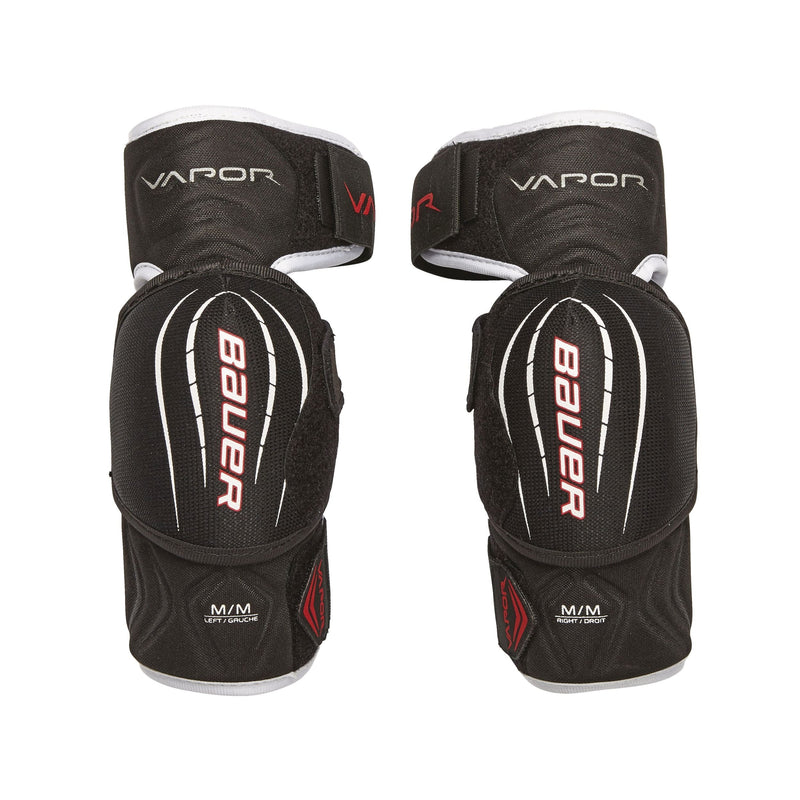 Bauer Vapor X Pro Lite Junior Hockey Lightweight Elbow Pads, Black & Red M3