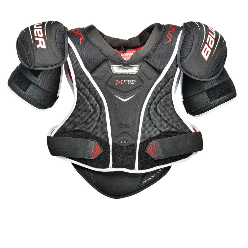 Bauer Vapor X Pro Lite Junior Hockey Shoulder Pads, Comfortable and Lightweight, Black D2