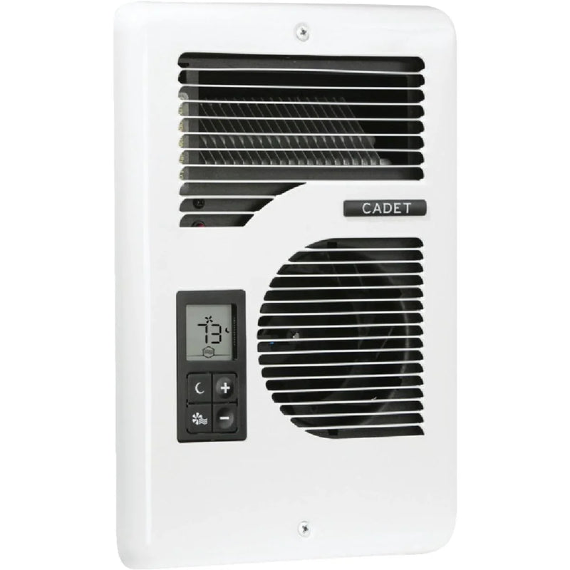 Cadet Energy Plus Wall Heater, Digital Thermostat, 240/208/120V, White E9