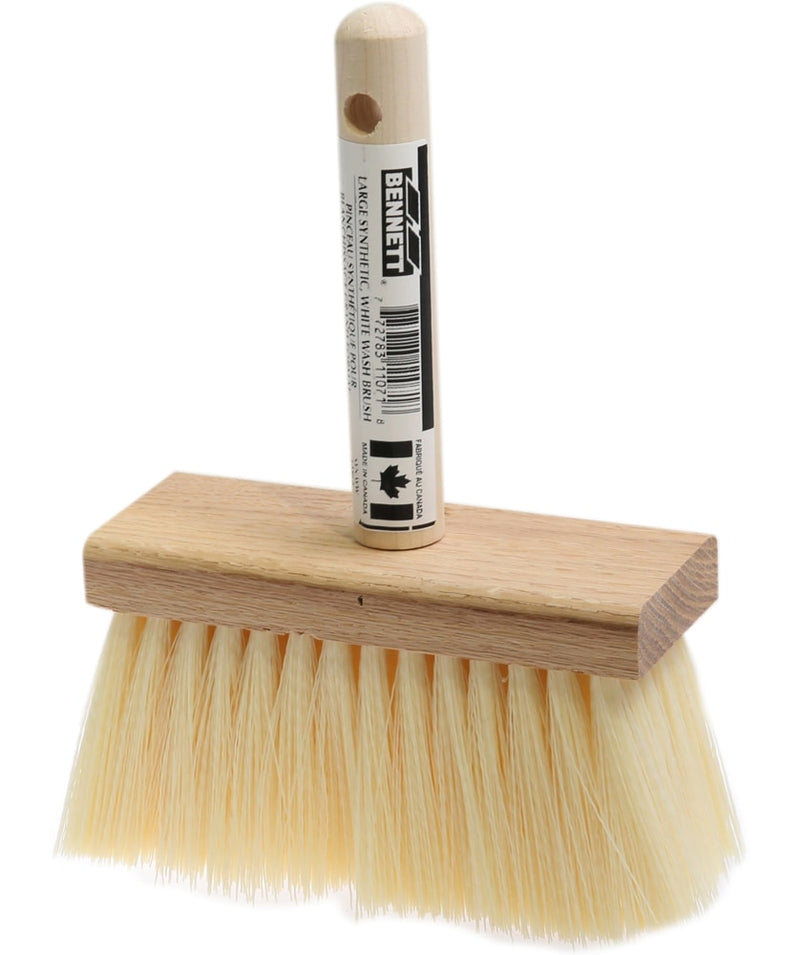 Bennett Large White Natural Fibre Wash Brush, 150-mm A8