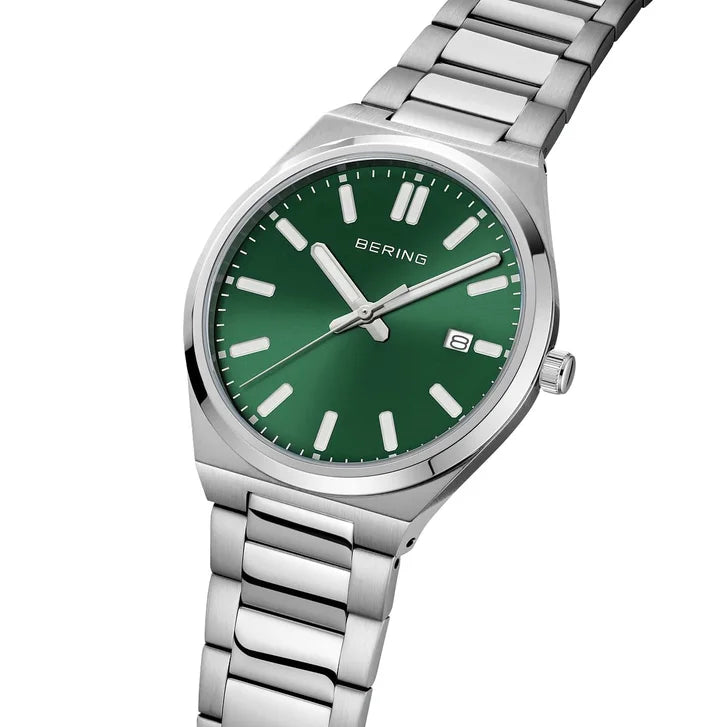 Bering Green Dial Men's Watch