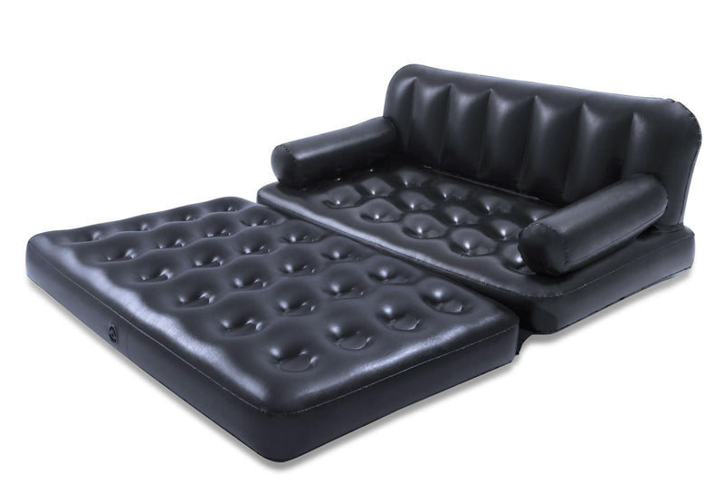 Bestway 5-in-1 Inflatable Multi-Functional Sofa Air Couch, Double, Navy I5