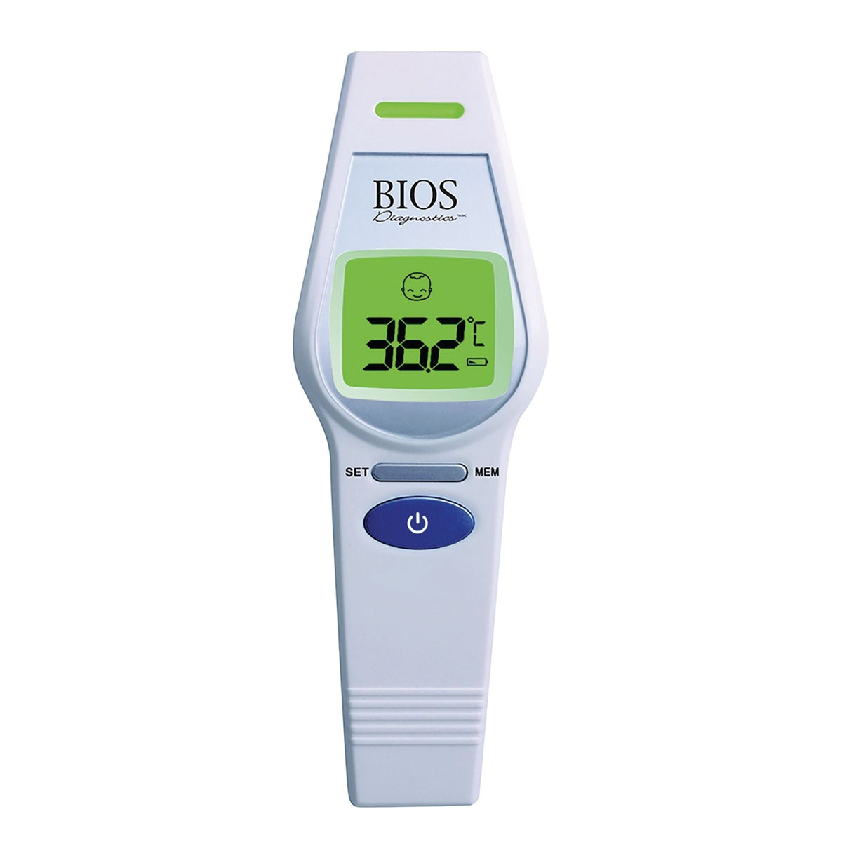 Bios Diagnostics Non-Contact Digital Infrared Forehead Thermometer, 1-Second Reading