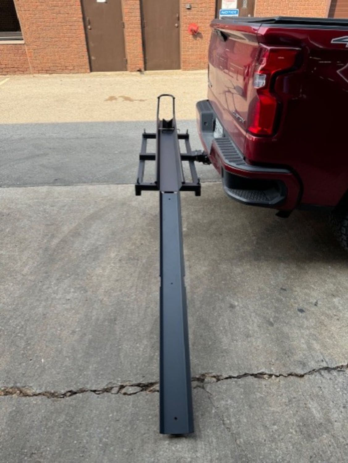 Black Bulldog Hitch Mount Motorcycle Carrier