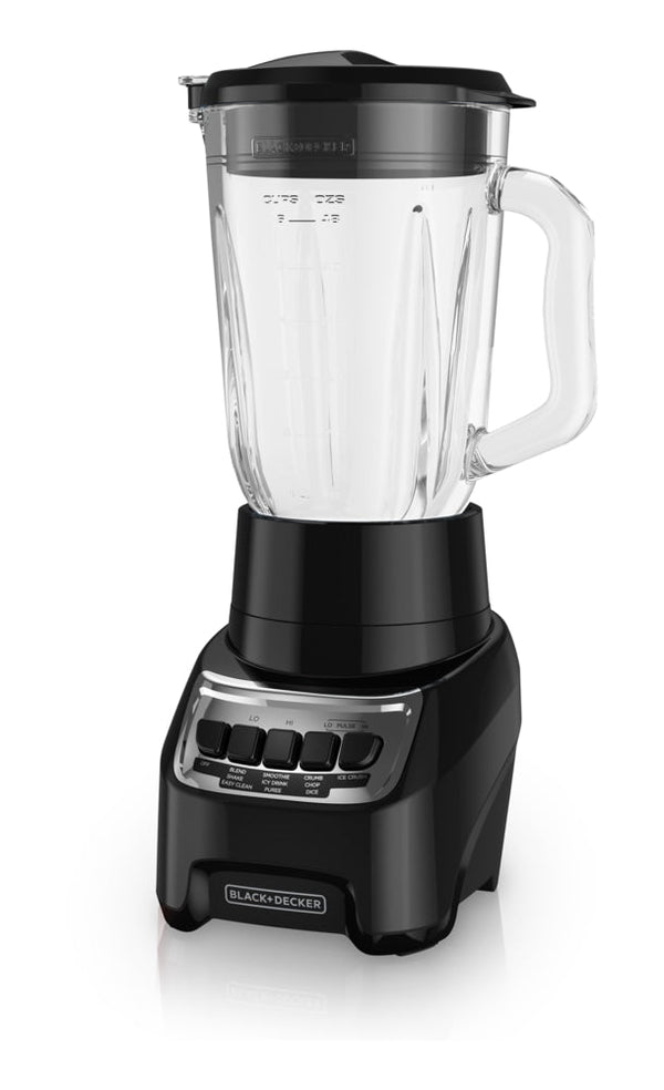 Black & Decker Blender Power Crush 4-Speed Piano Key, Black, 700W H7