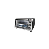 Black & Decker Toaster Oven with 4 Functions, Stainless Steel, 6-Slices