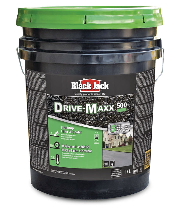Black Jack Drive-Maxx 500 5-Year Asphalt Driveway Filler & Sealer, 32.5 sq. m Coverage, 17-L K5
