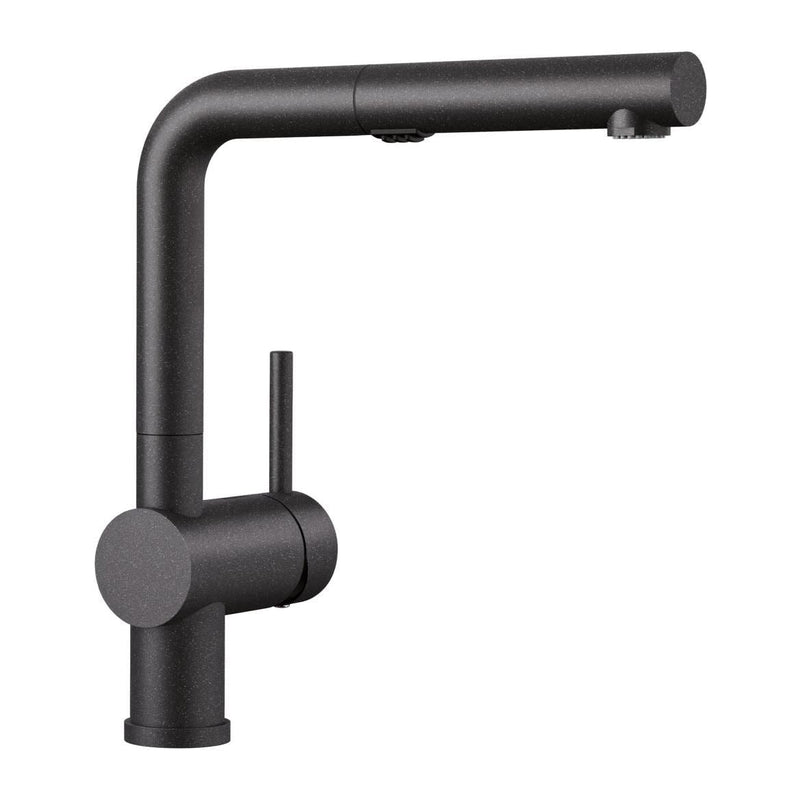 Blanco Linus Low Arc Pull-Out Dual-Spray Kitchen Faucet, Anthracite B7