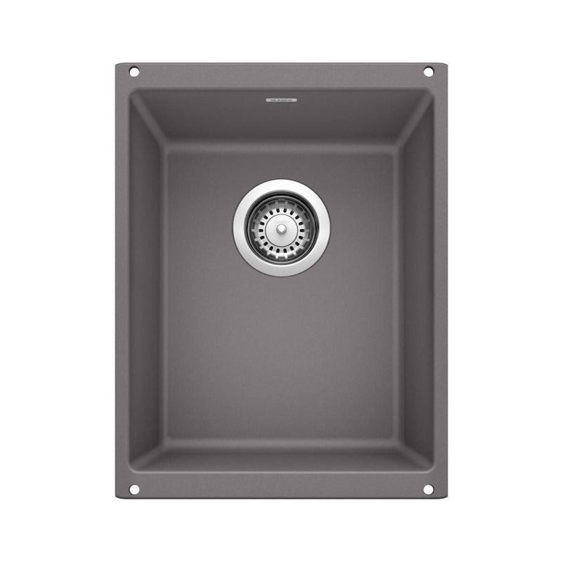 Blanco Precis SILGRANIT 13-in Undermount Bar Sink, Cinder F9