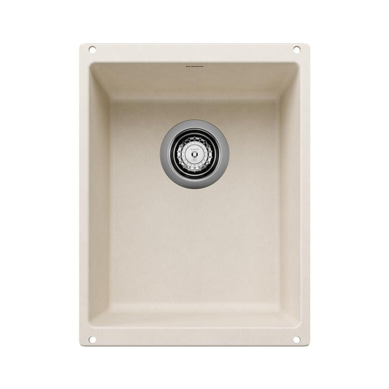 Blanco Precis SILGRANIT 13-in Undermount Bar Sink, Soft White R4