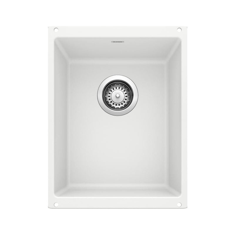 Blanco Precis SILGRANIT 13-in Undermount Bar Sink, White D2
