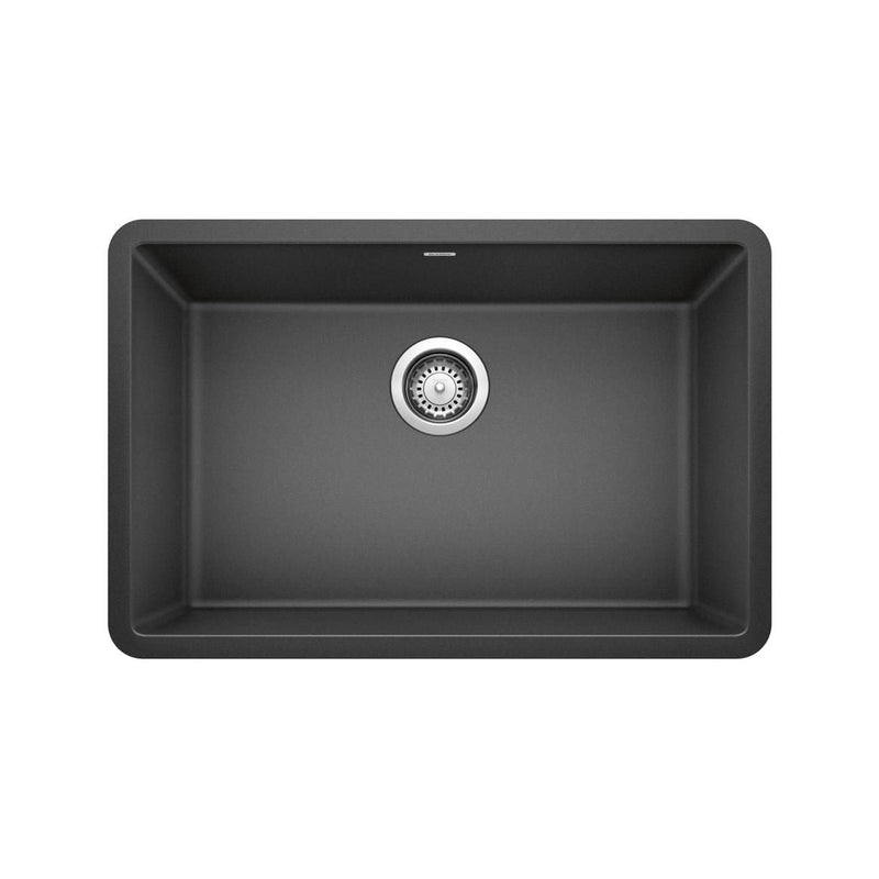 Blanco Precis SILGRANIT 27-in Single Bowl Undermount Kitchen Sink, Anthracite Z3