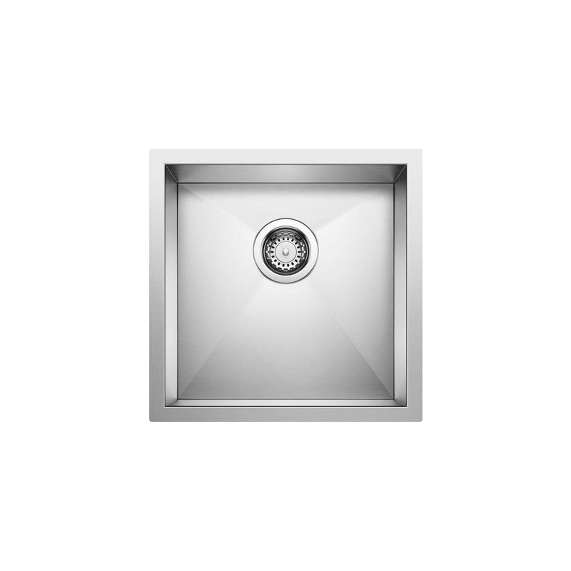 Blanco Quatrus R0 17-in Stainless Steel Undermount Bar Sink U8